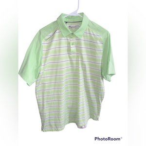 Under Armour Heatgear Men’s Size Large (Loose) Lime Green Polo Shirt